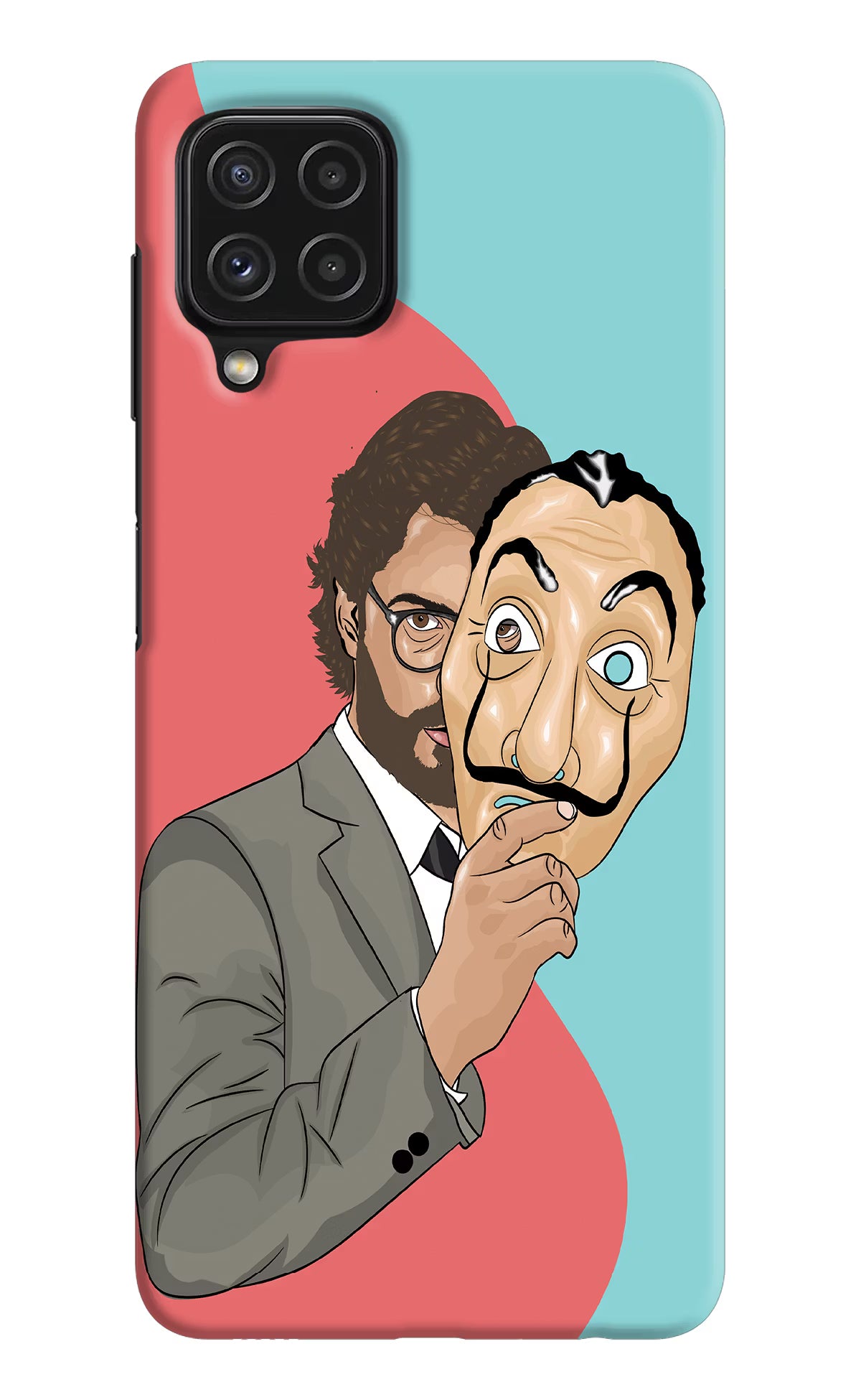 Professor Samsung M32 Hard Case Back Cover by Casekaro