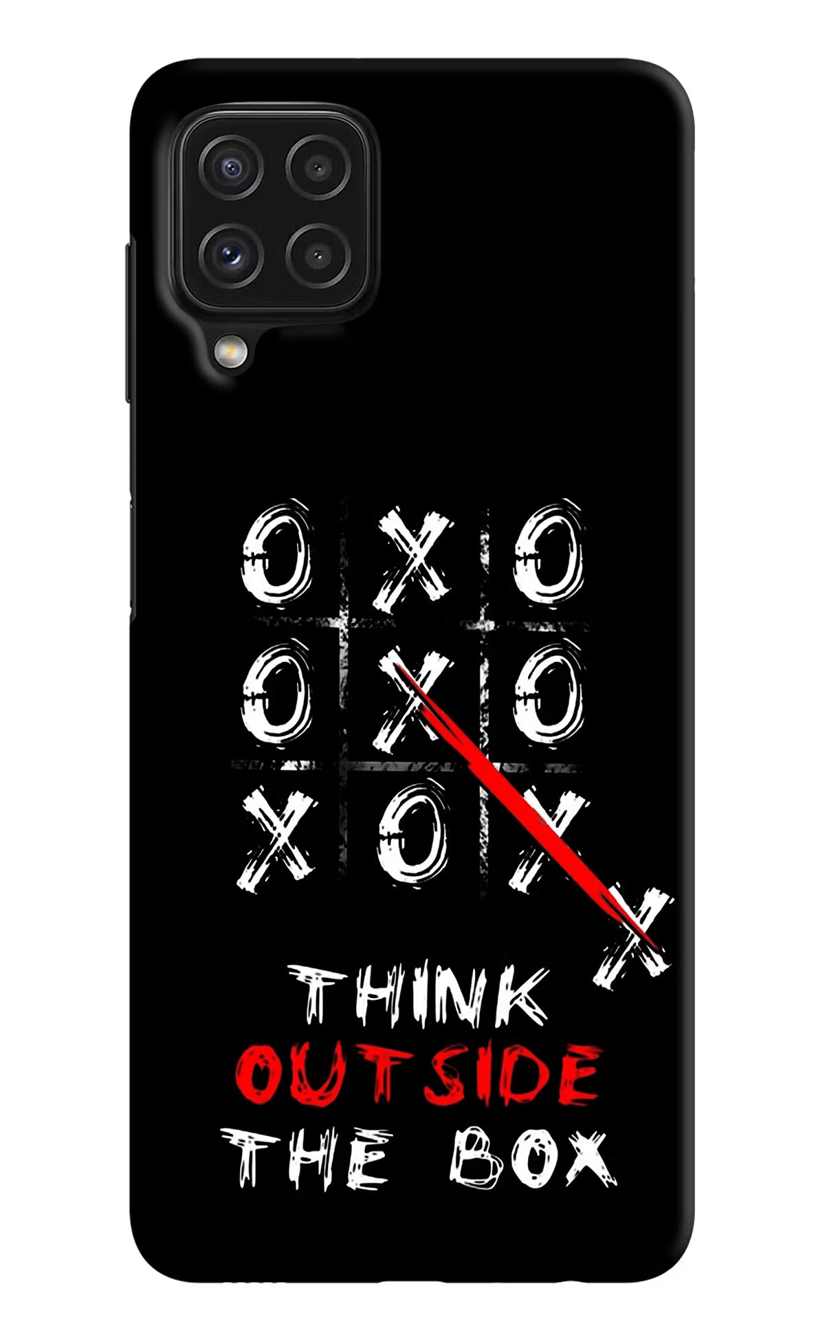 Think out of the BOX Samsung M32 Hard Case Back Cover by Casekaro