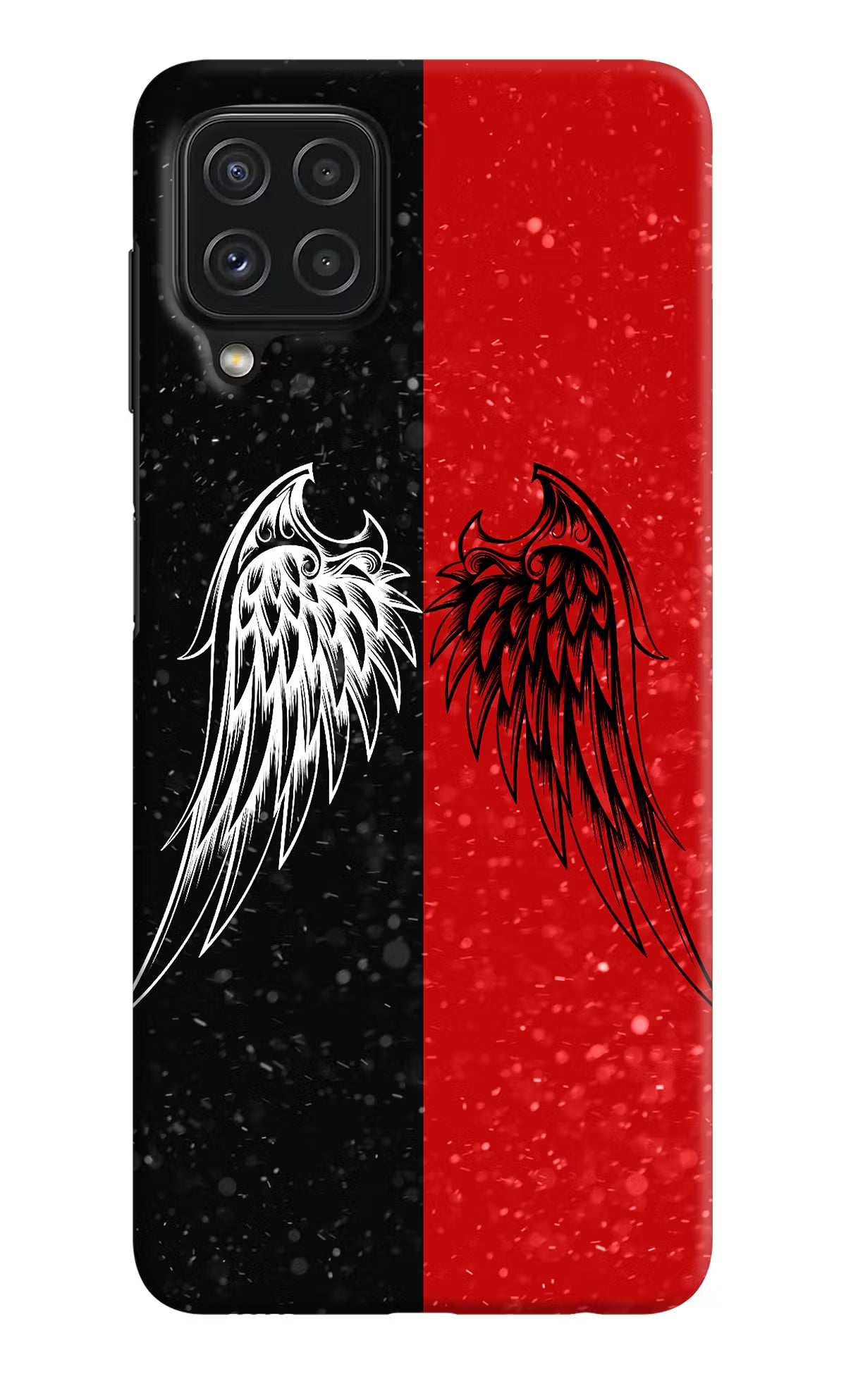 Wings Samsung M32 Hard Case Back Cover by Casekaro
