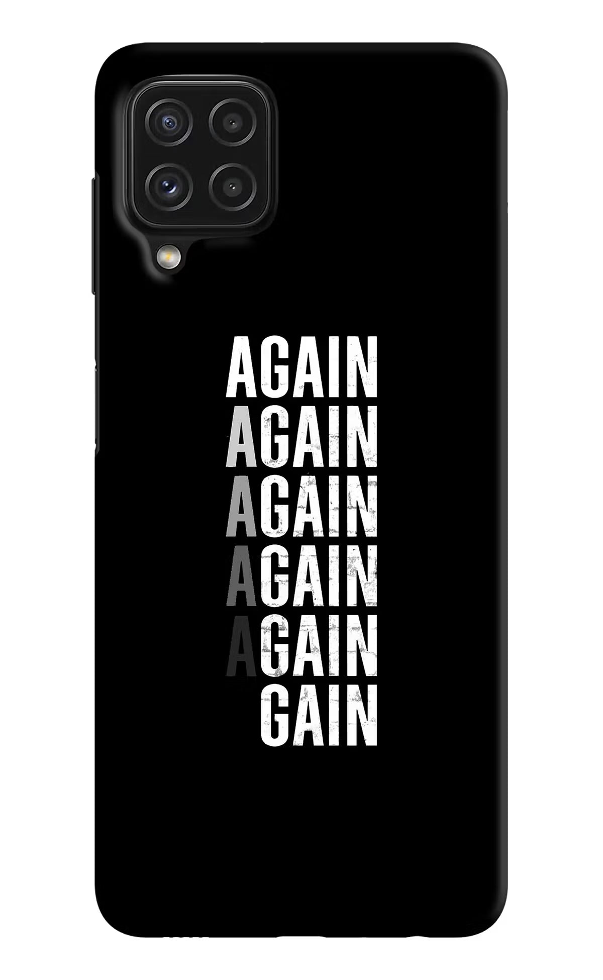 Again Again Gain Samsung M32 Hard Case Back Cover by Casekaro