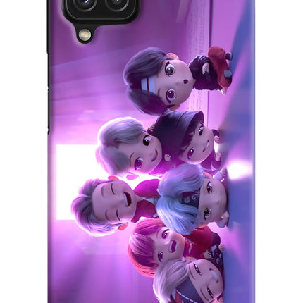 BTS Chibi Samsung M32 Hard Case Back Cover by Casekaro