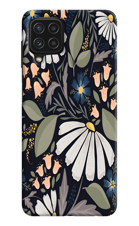 Flowers Art Samsung M32 Hard Case Back Cover by Casekaro