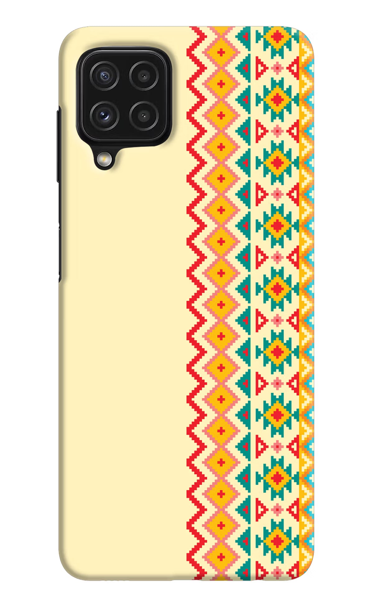 Ethnic Seamless Samsung M32 Hard Case Back Cover by Casekaro