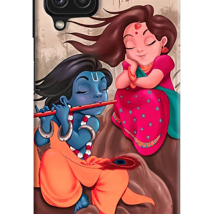 Radhe Krishna Samsung M32 Hard Case Back Cover by Casekaro