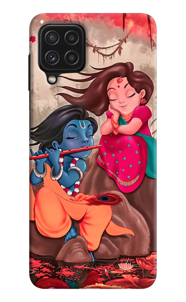 Radhe Krishna Samsung M32 Hard Case Back Cover by Casekaro