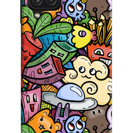 Veggie Doodle Samsung M32 Hard Case Back Cover by Casekaro