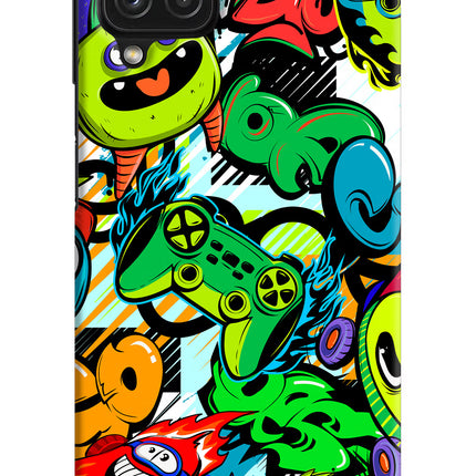 Game Doodle Samsung M32 Hard Case Back Cover by Casekaro