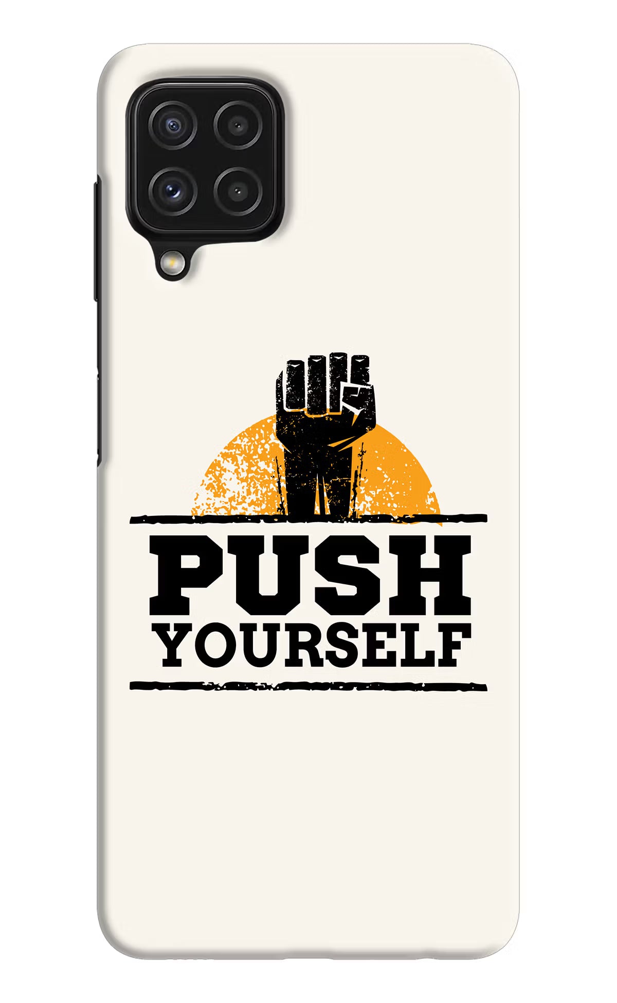 Push Yourself Samsung M32 Hard Case Back Cover by Casekaro
