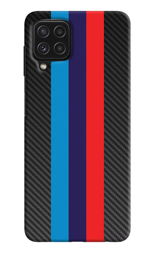 BMW Stripes Pattern Samsung M32 Hard Case Back Cover by Casekaro