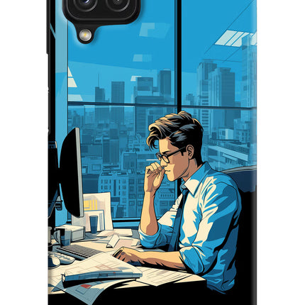 Focused Hustler (AI Generated) Samsung M32 Hard Case Back Cover by Casekaro