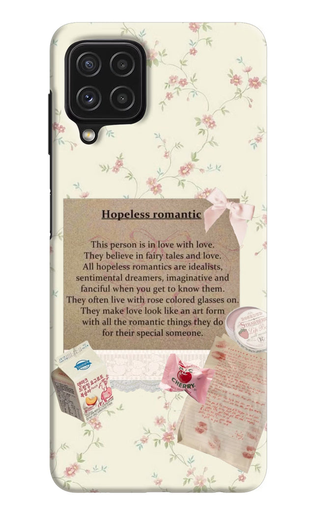 Hopeless Romantic Samsung M32 Hard Case Back Cover by Casekaro