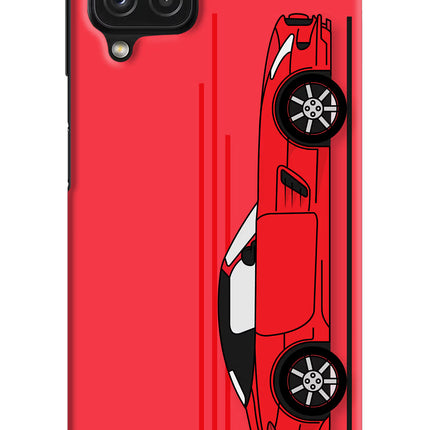 Red Velocity Samsung M32 Hard Case Back Cover by Casekaro