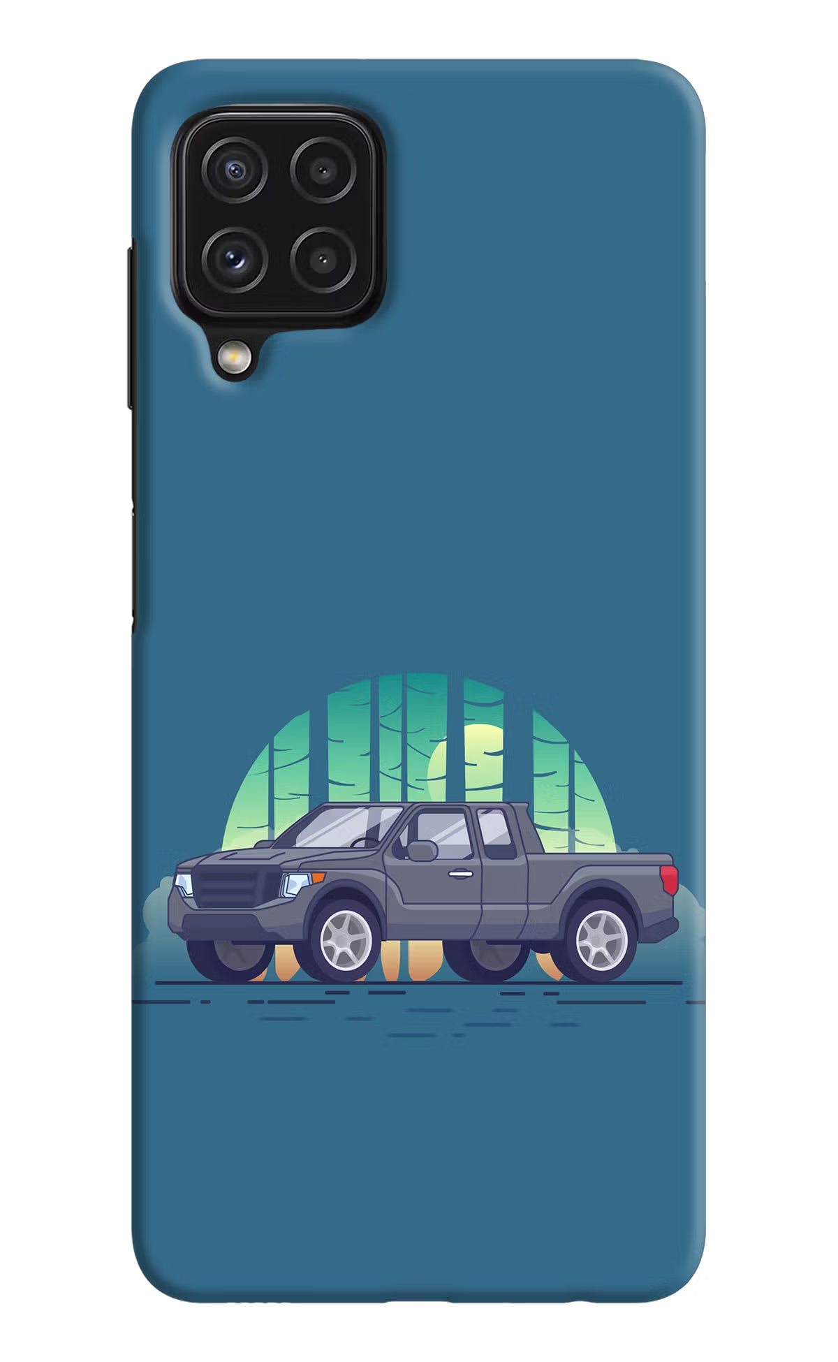 Retro Garage Vibe Samsung M32 Hard Case Back Cover by Casekaro