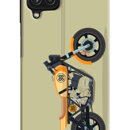 Vertical Speedster Samsung M32 Hard Case Back Cover by Casekaro