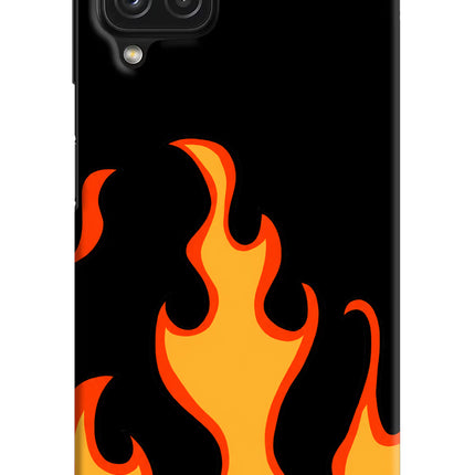 Fired Up – Black Samsung M32 Hard Case Back Cover by Casekaro