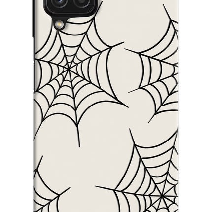 Spider Web Samsung M32 Hard Case Back Cover by Casekaro