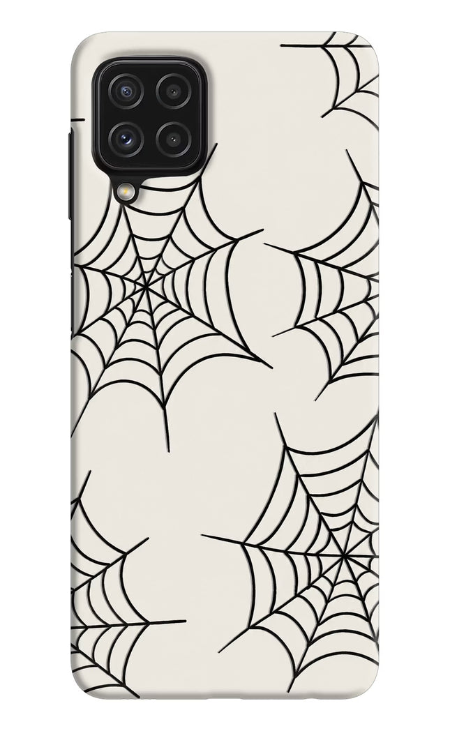 Spider Web Samsung M32 Hard Case Back Cover by Casekaro