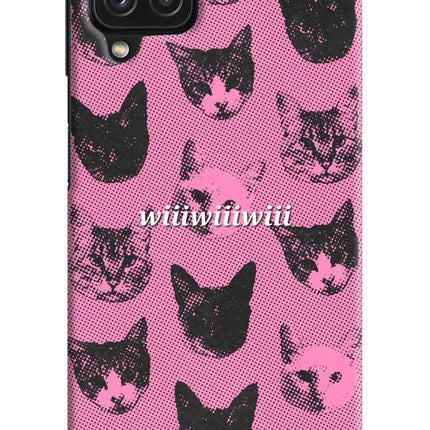 Pink Cats Samsung M32 Hard Case Back Cover by Casekaro