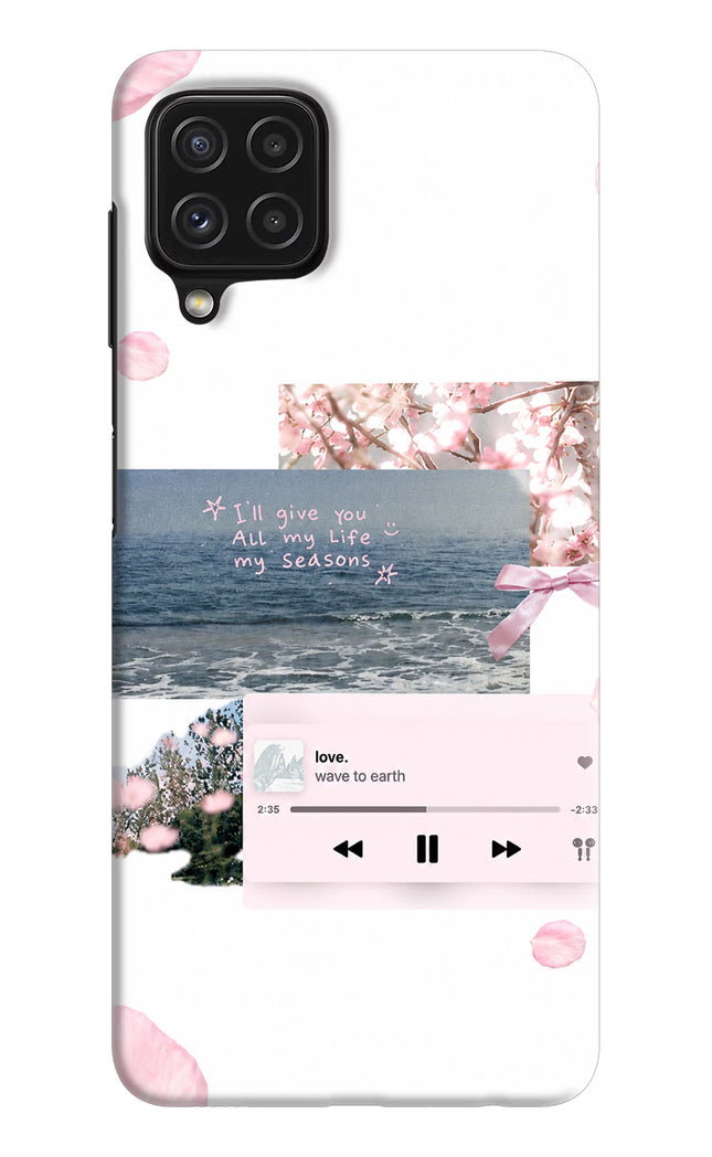 Wave to earth Samsung M32 Hard Case Back Cover by Casekaro