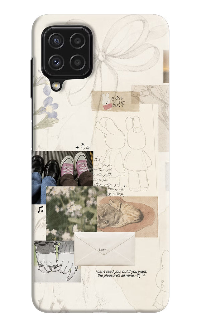 Soft Aesthetic Samsung M32 Hard Case Back Cover by Casekaro
