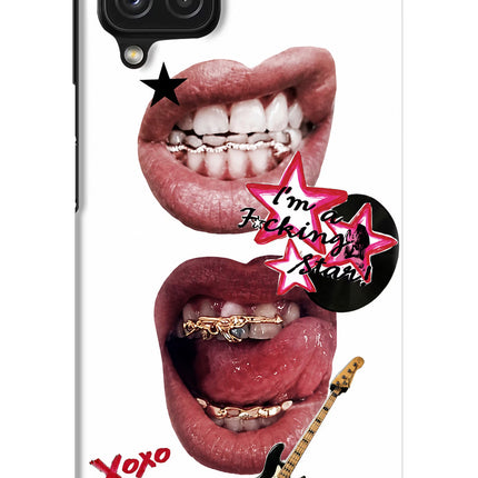 Rockstar Samsung M32 Hard Case Back Cover by Casekaro