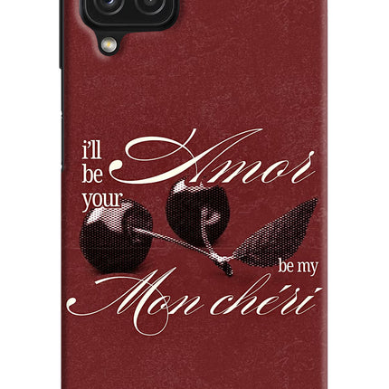 Velvet Cherry Samsung M32 Hard Case Back Cover by Casekaro