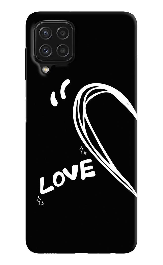 Love Line Samsung M32 Hard Case Back Cover by Casekaro