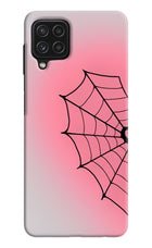 Pink Web Samsung M32 Hard Case Back Cover by Casekaro