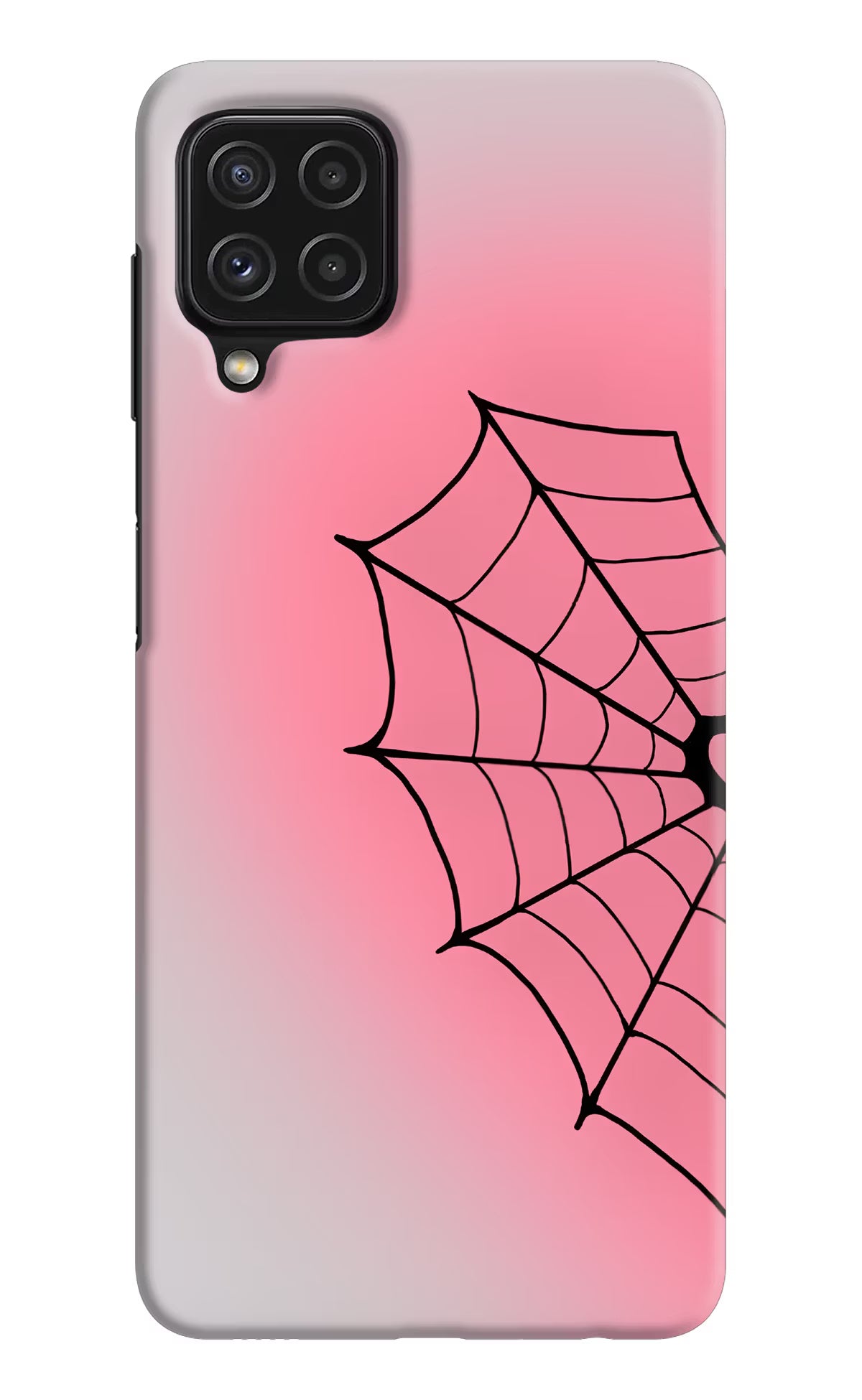Pink Web Samsung M32 Back Cover