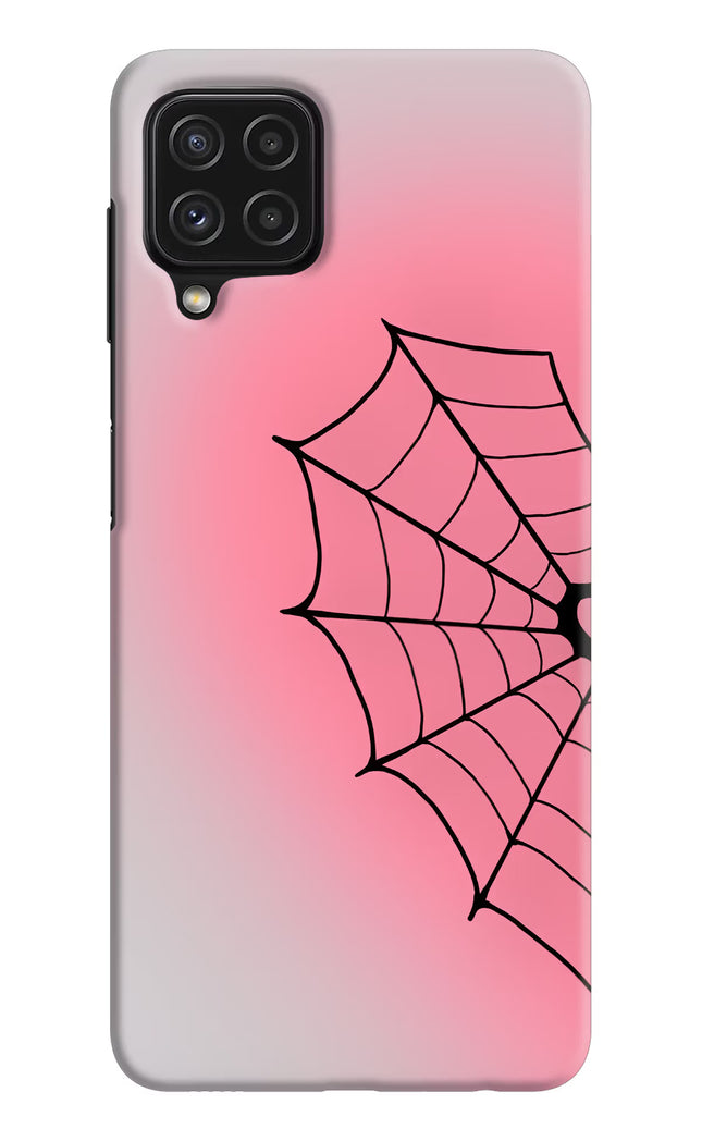 Pink Web Samsung M32 Hard Case Back Cover by Casekaro