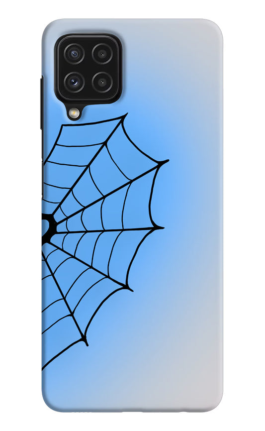 Blue Web Samsung M32 Hard Case Back Cover by Casekaro