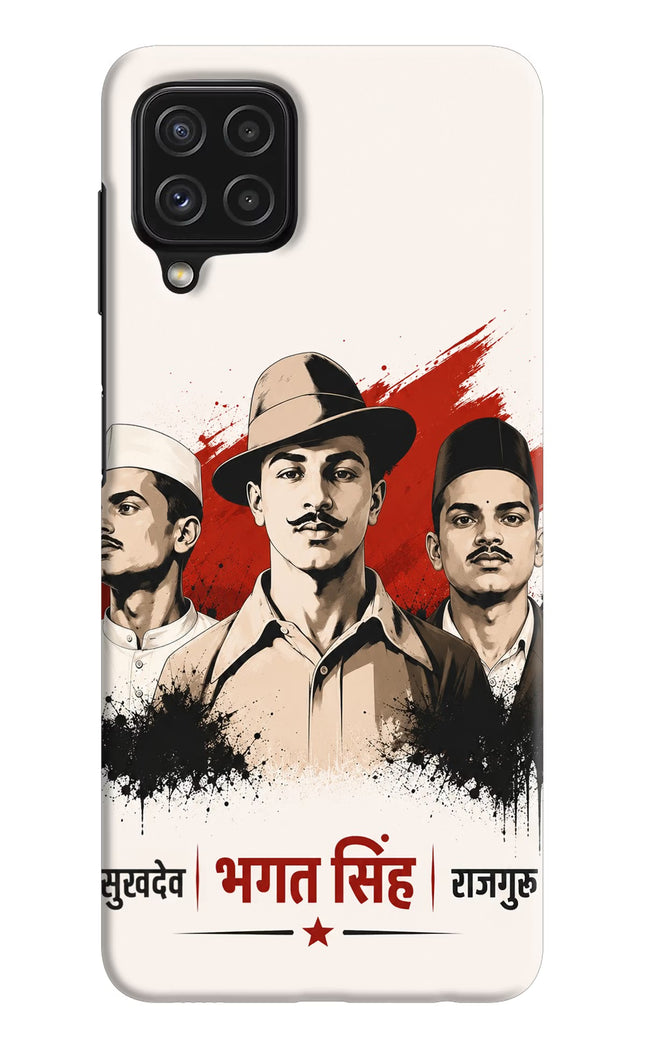 Bhagat Singh Trio Samsung M32 Hard Case Back Cover by Casekaro