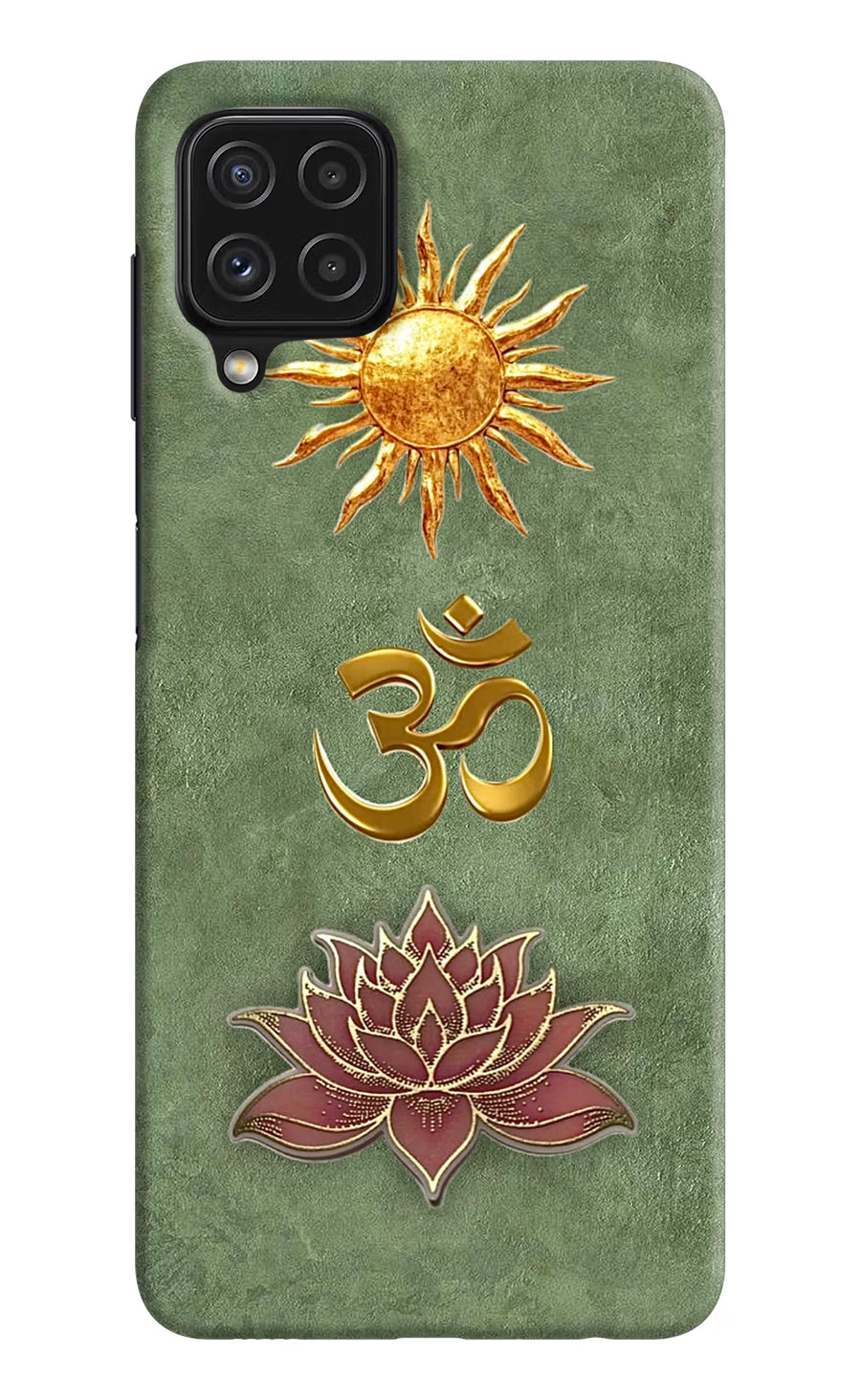 Om & Lotus Samsung M32 Back Cover, Hard case