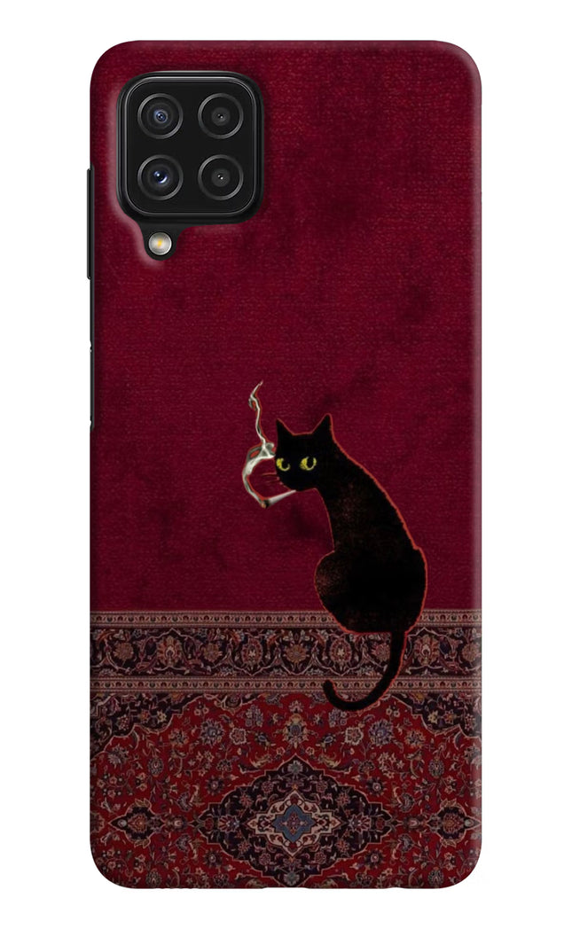 Midnight Cat Samsung M32 Hard Case Back Cover by Casekaro