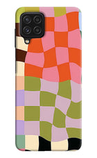 Wavy Grid Samsung M32 Back Cover