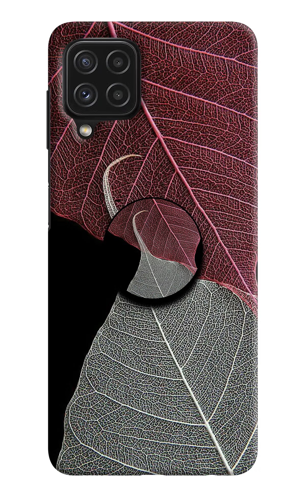 Leaf Pattern Samsung M32 Pop Case by Casekaro