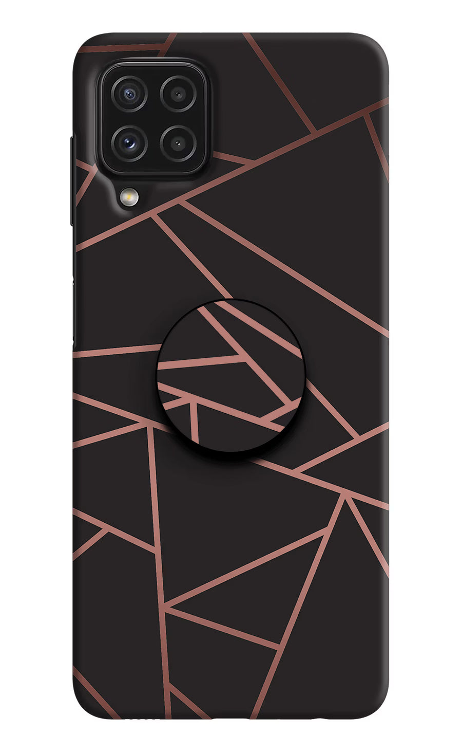 Geometric Pattern Samsung M32 Pop Case, Hard case