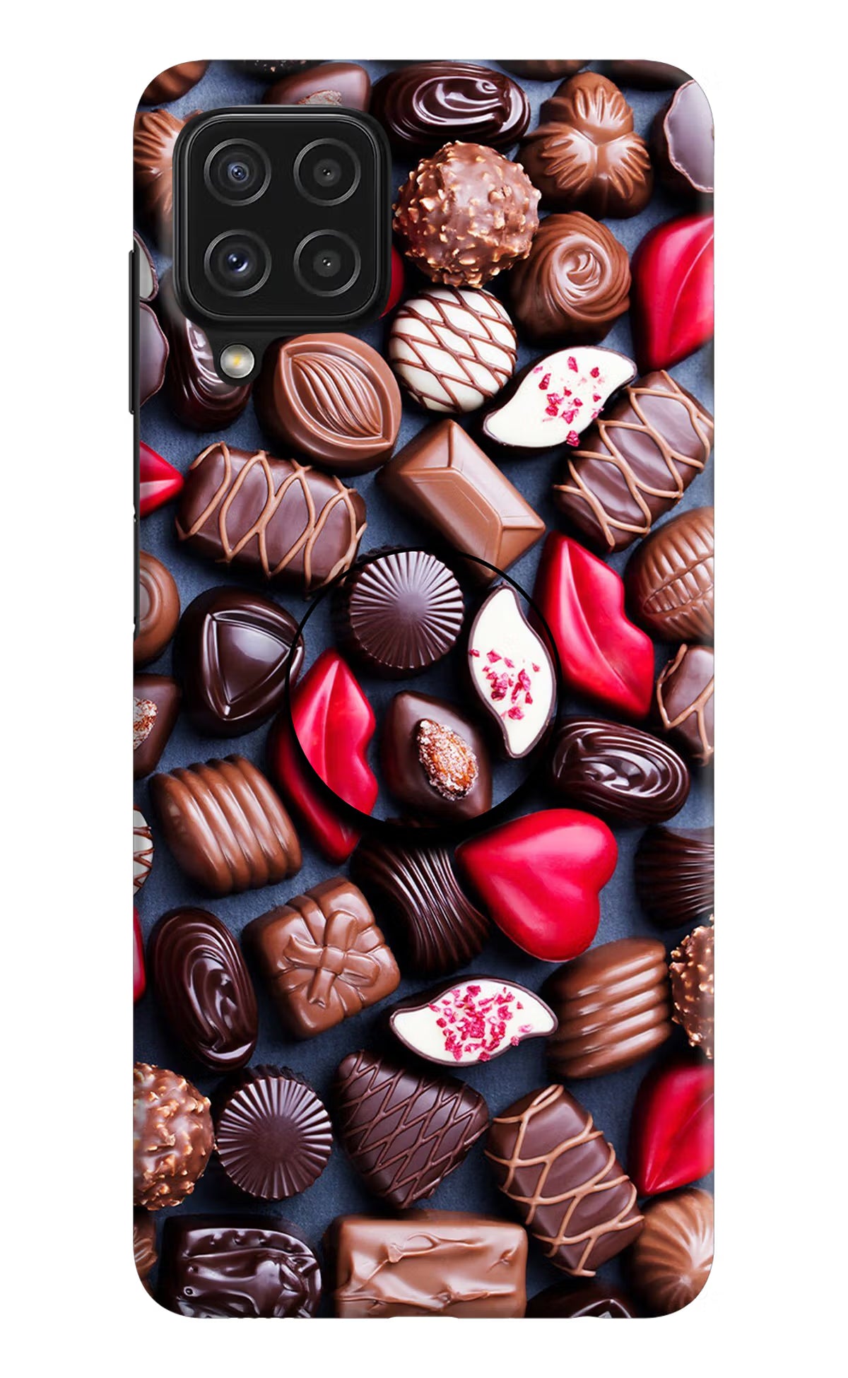 Chocolates Samsung M32 Pop Case by Casekaro