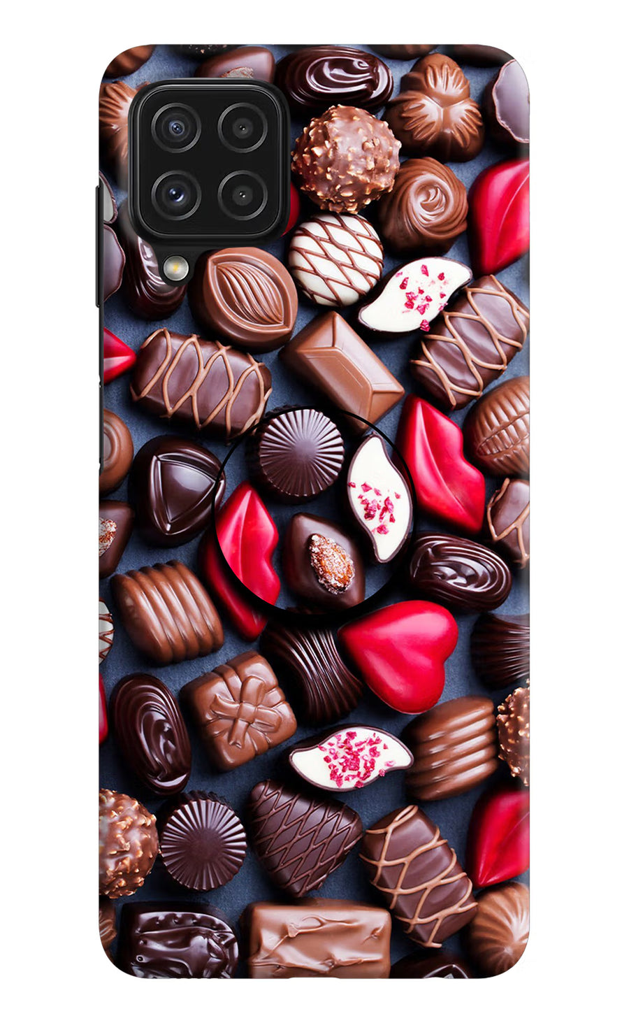 Chocolates Samsung M32 Pop Case, Hard case