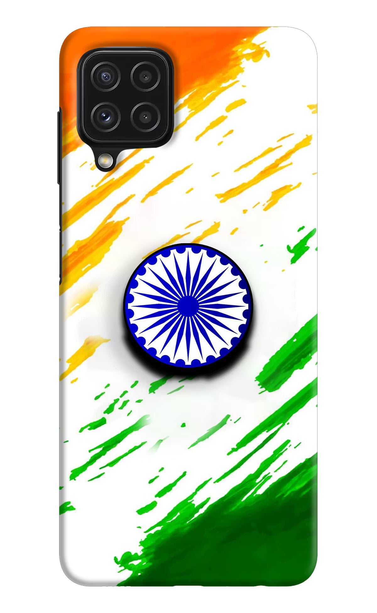 Indian Flag Ashoka Chakra Samsung M32 Pop Case by Casekaro