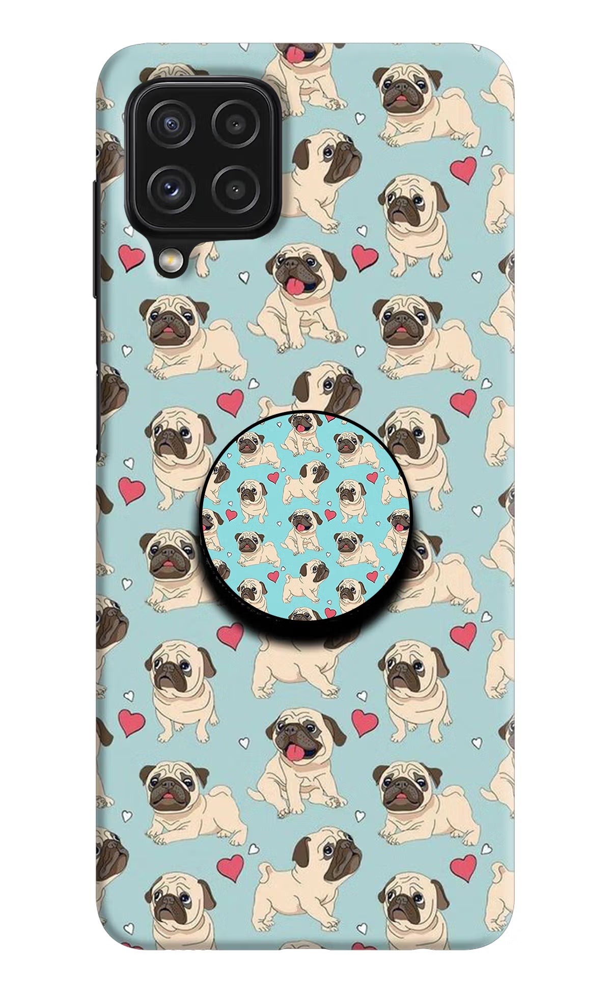 Pug Dog Samsung M32 Pop Case by Casekaro