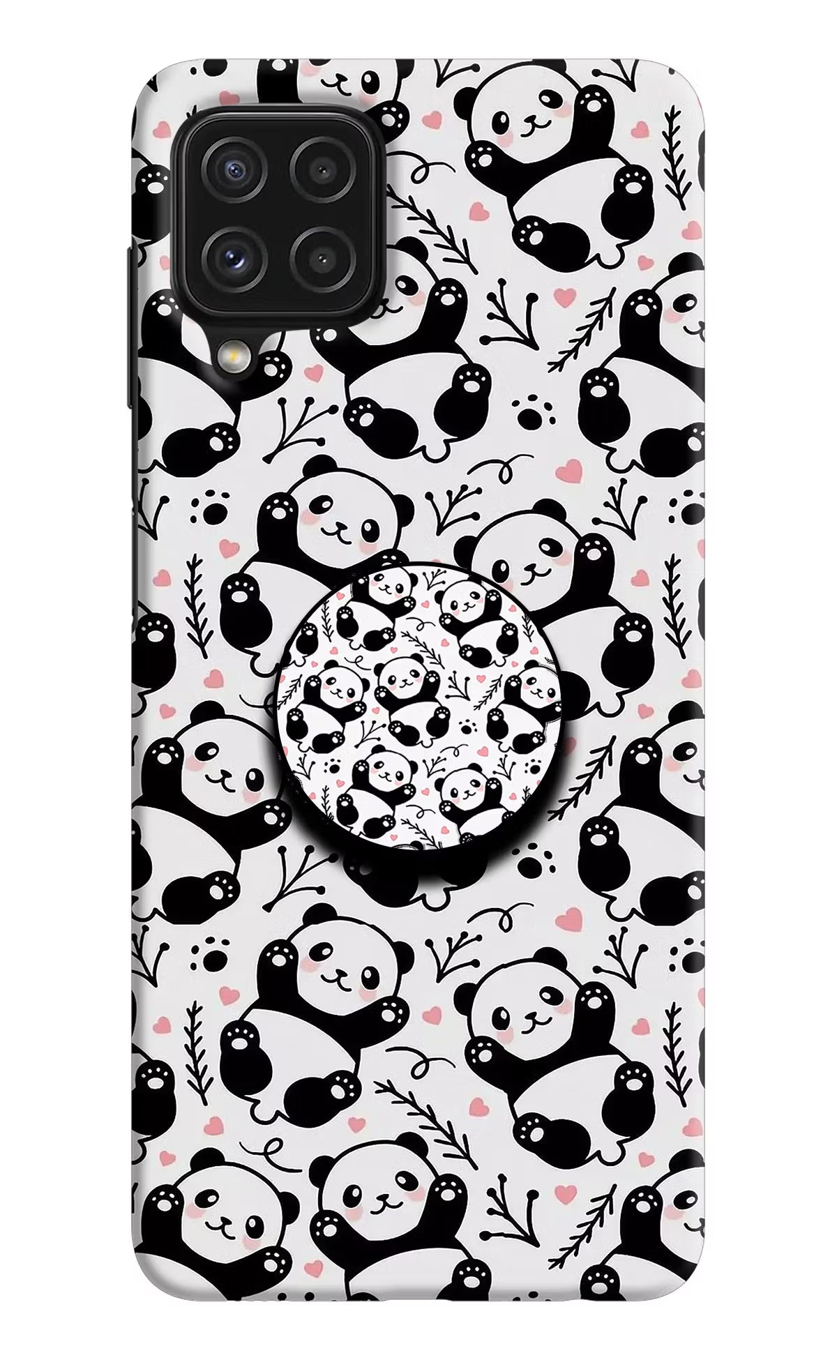 Cute Panda Samsung M32 Pop Case by Casekaro