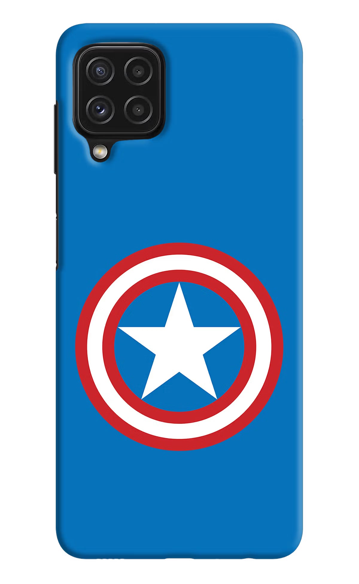 Captain America Logo Samsung A22 4G Hard Case Back Cover by Casekaro
