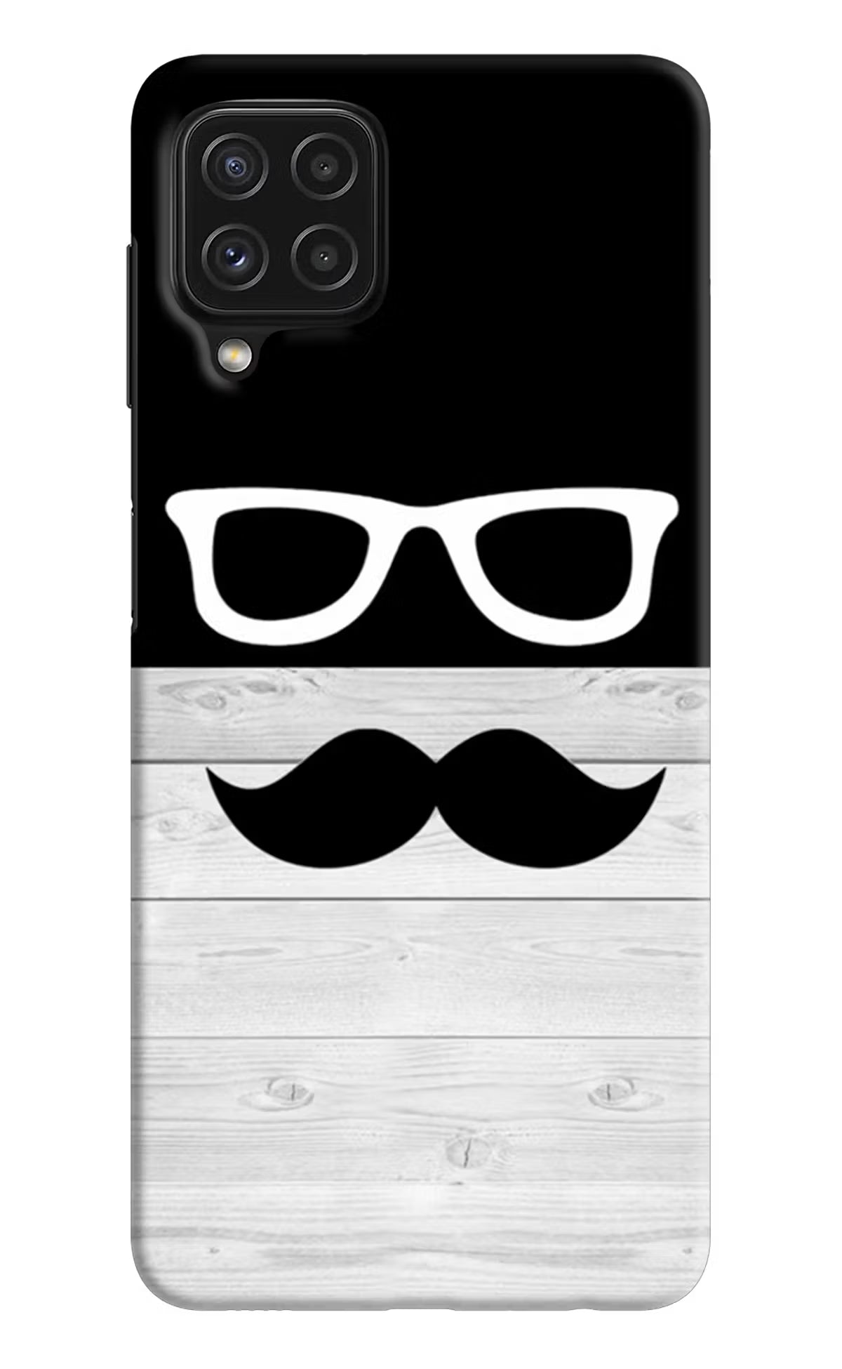 Mustache Samsung A22 4G Hard Case Back Cover by Casekaro