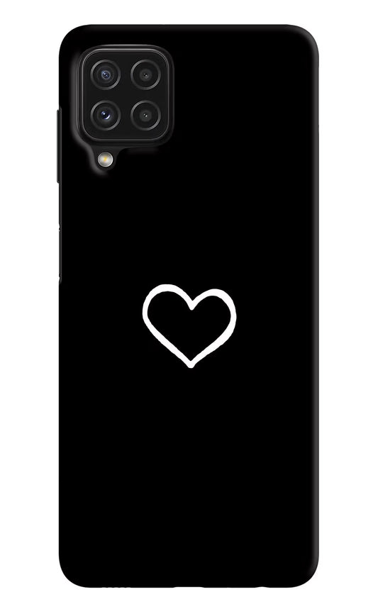 Heart Samsung A22 4G Hard Case Back Cover by Casekaro