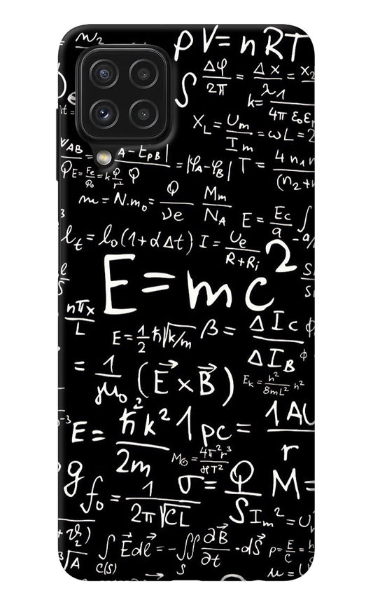 Physics Albert Einstein Formula Samsung A22 4G Back Cover