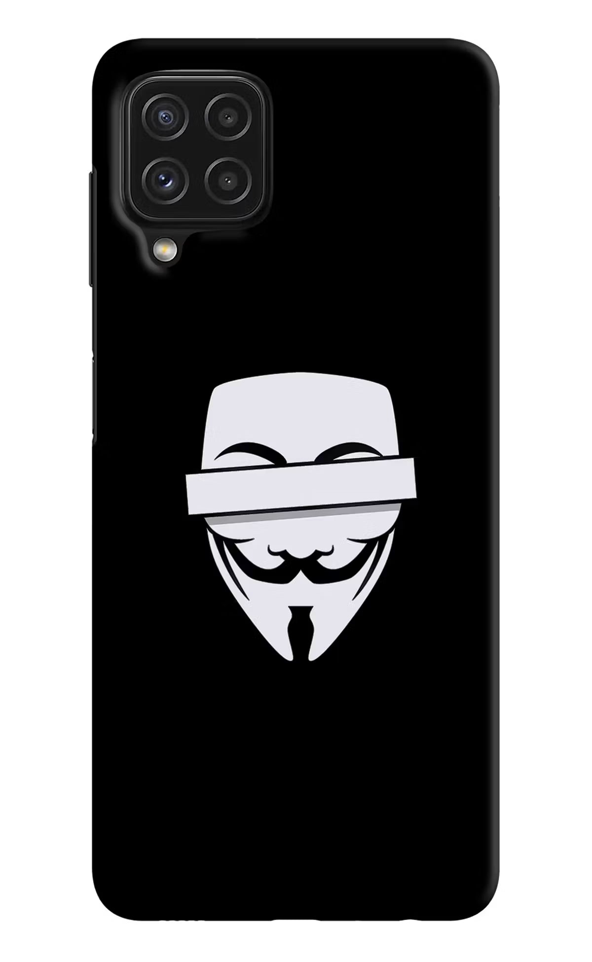 Anonymous Face Samsung A22 4G Hard Case Back Cover by Casekaro