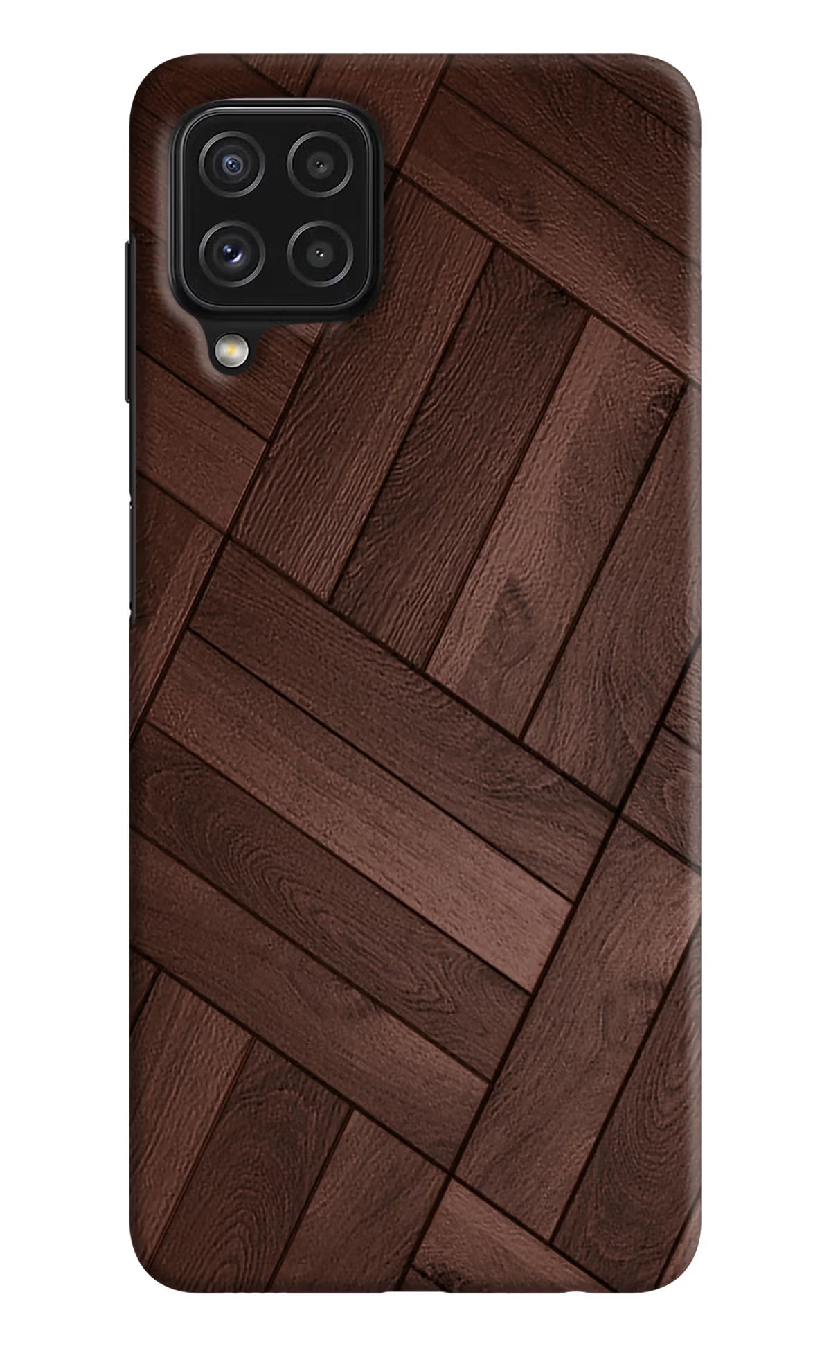 Wooden Texture Design Samsung A22 4G Hard Case Back Cover by Casekaro