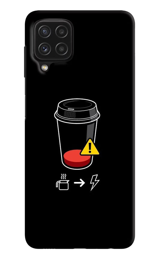 Coffee Samsung A22 4G Hard Case Back Cover by Casekaro