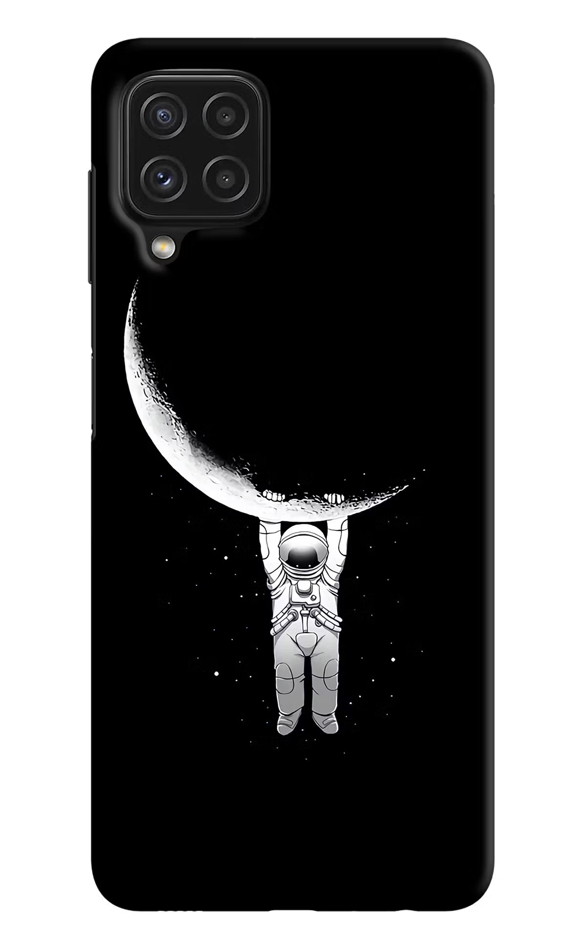 Moon Space Samsung A22 4G Hard Case Back Cover by Casekaro